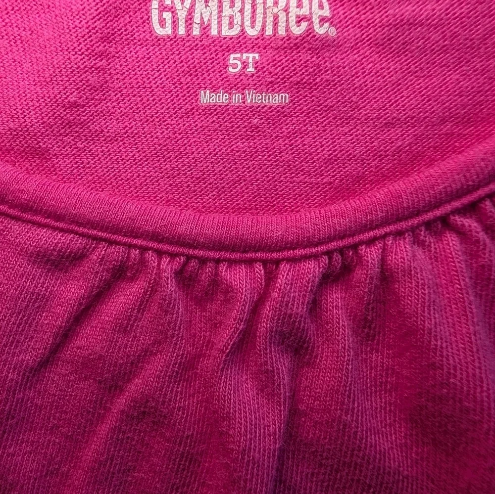 Gymboree Fuchsia and Navy Playful Dress Casual Cotton Size 5T